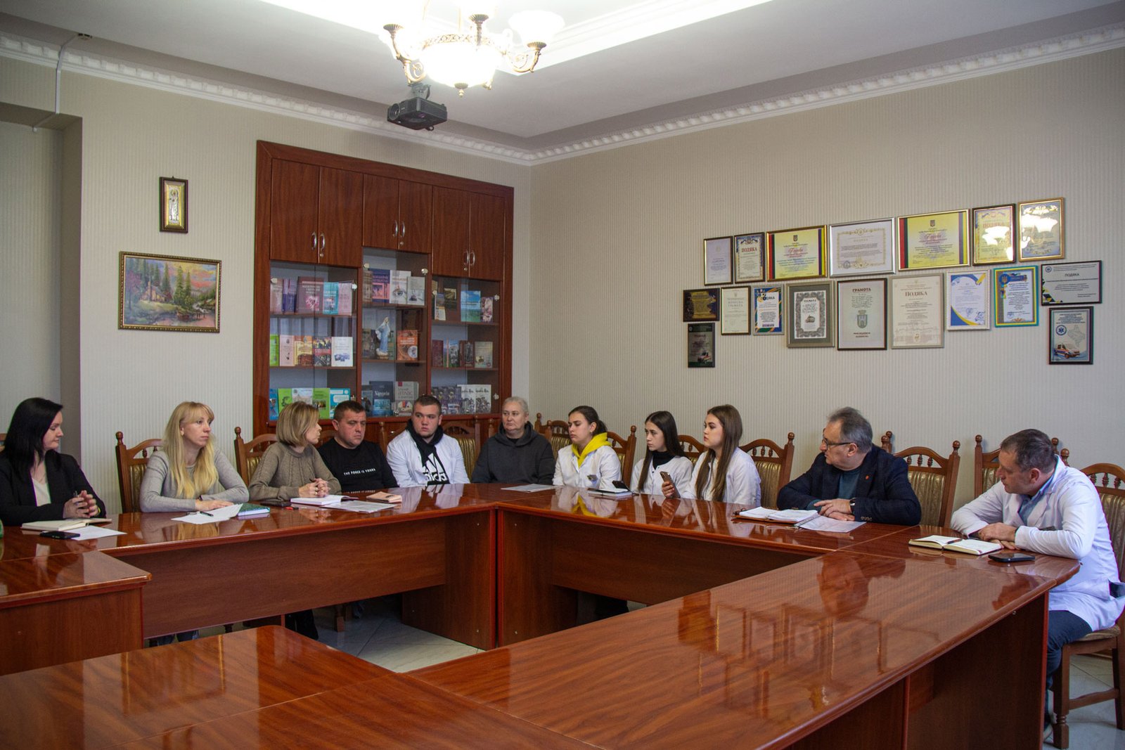 Зустріч з адміністрацією коледжу перед практикою в Німеччині